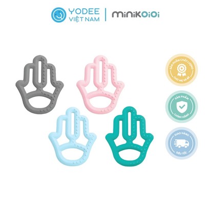 MinikOiOi Gặm nướu bàn tay bằng silicone cao cấp giúp giảm đau và ngứa nướu cho bé