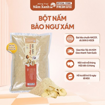Bột Nấm Bào Ngư Xám 500gr 1kg Giúp Nêm Vị Ngọt Thanh Cho Món Ăn - Nông Trại Nấm Xanh