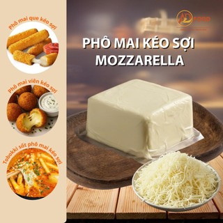khối 500g phô mai mozzarella kéo sợi thơm ngon