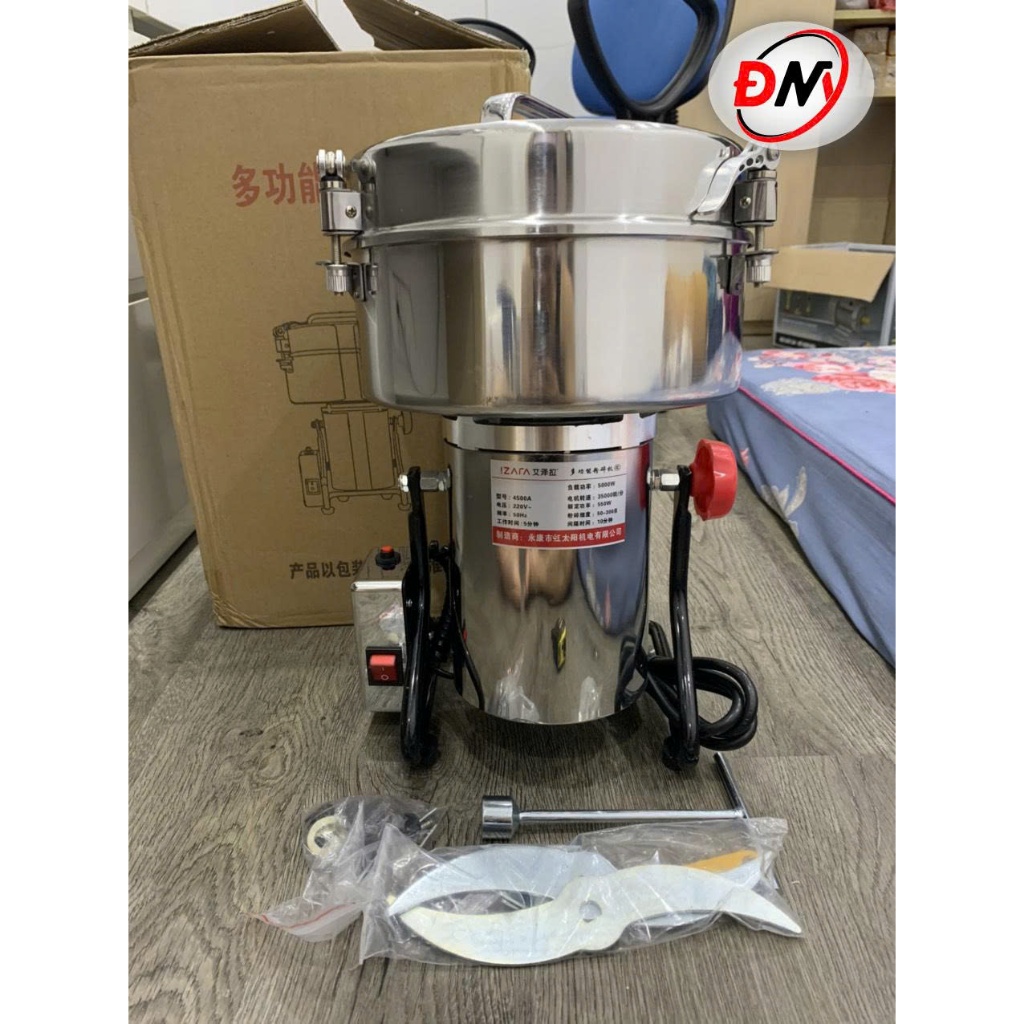 Máy xay tam thất inox 304 công suất 5000W motor 100% dây đồng
