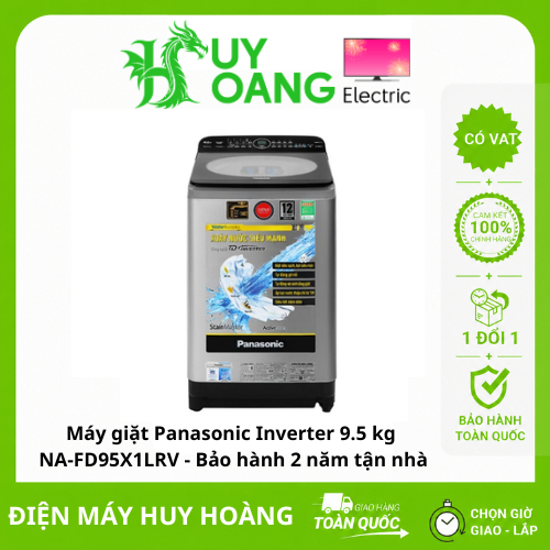 [SHIP HỎA TỐC 2H HN] Máy giặt Panasonic Inverter 9.5 kg  NA-FD95X1LRV - Bảo hành 2 năm tận nhà