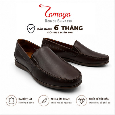 Giày Lười Nam Da Bò TOMOYO - TMN51402 - Nâu - Giày Nam Cao Cấp