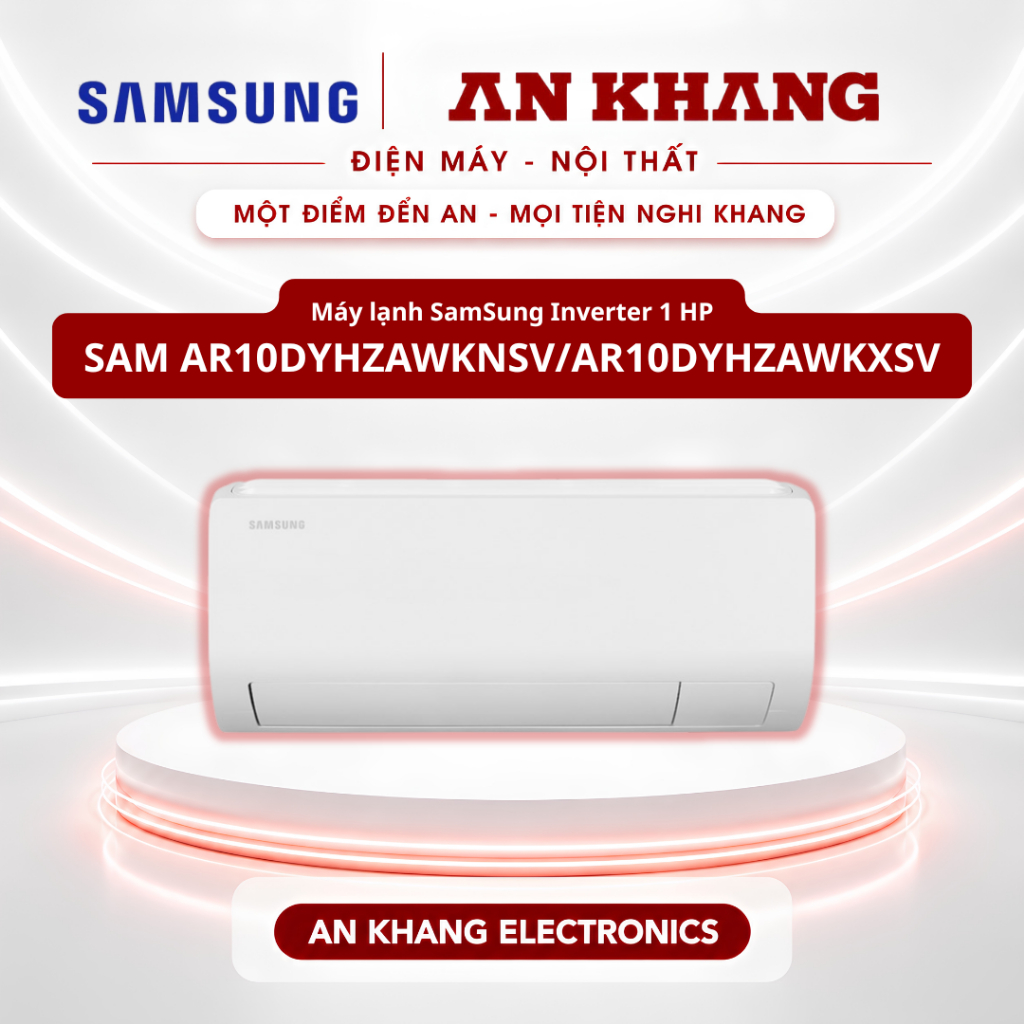 [ Chính Hãng ] Máy lạnh SAMSUNG Inverter 1HP - SAM AR10DYHZAWKNSV/AR10DYHZAWKXSV - Tiết Kiệm Điện - 