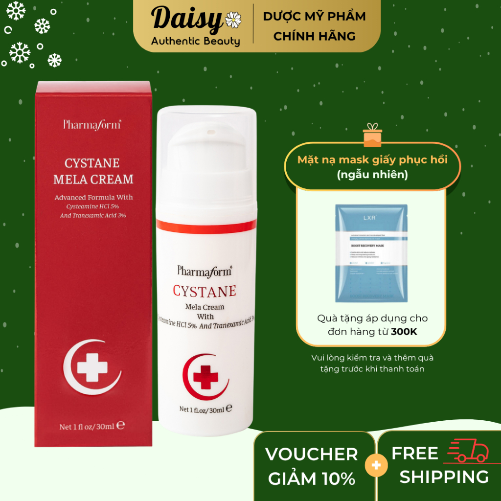 [Công ty] Kem dưỡng Pharmaform Cystane Mela Cysteamine HCl, Tranexamic Acid 30mL