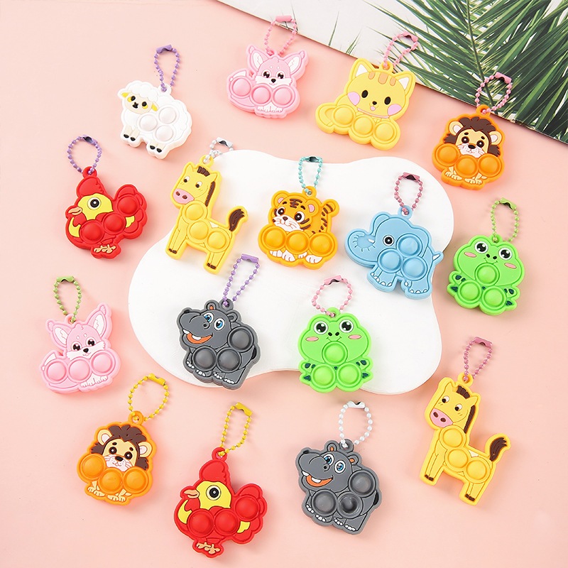 HC0284 MÓC KHÓA POP IT SẮC MÀU CHỦ ĐỀ HÌNH HỌC GIẢI TRÍ, ĐỒ CHƠI POP IT CHO BÉ