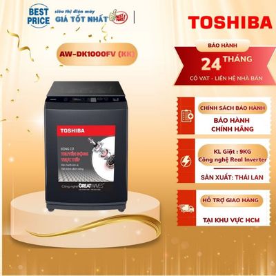 AW-DK1000FV(KK) Máy giặt Toshiba Inverter 9kg cửa trên, giặt mạnh, tiết kiệm điện AW-DK1000FV(KK)