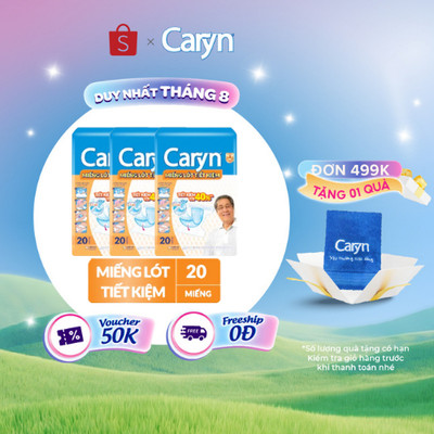 Bộ 3 Miếng lót tiết kiệm Caryn 20 miếng