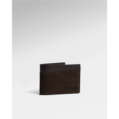 Ví Mini JEY Bifold RFID Leonardo Da Bò Công Nghiệp Vân Da Lộn Chống Trộm Thẻ Thông Minh Sang Trọng