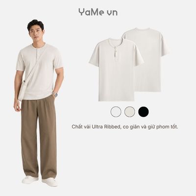 Áo Thun Nam Cổ Henley CloudTouch™ The Weekend 055 Code 2625160 |YaMe|