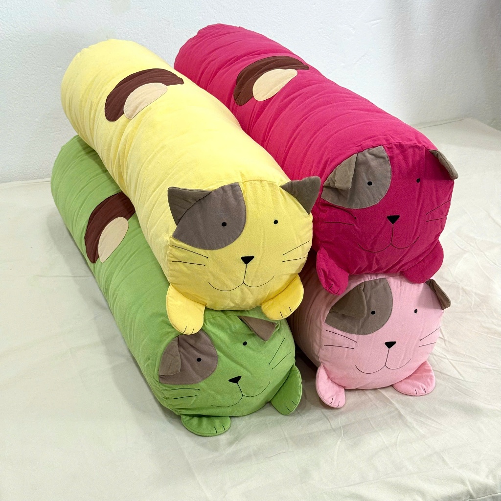 GỐI ÔM MÈO DÂY KÉO  60CM ( VỎ GỐI LẺ ) HIKOSEN CARA