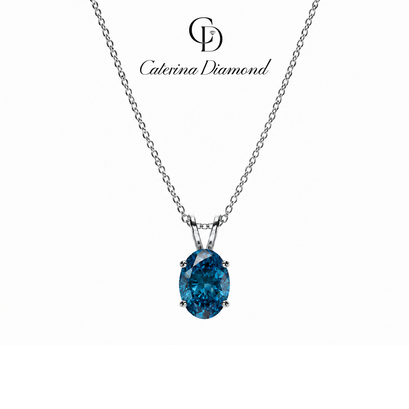 Dây Chuyền  Kim Cương Moissanite Caterina Diamond Azure Grace DN078BE