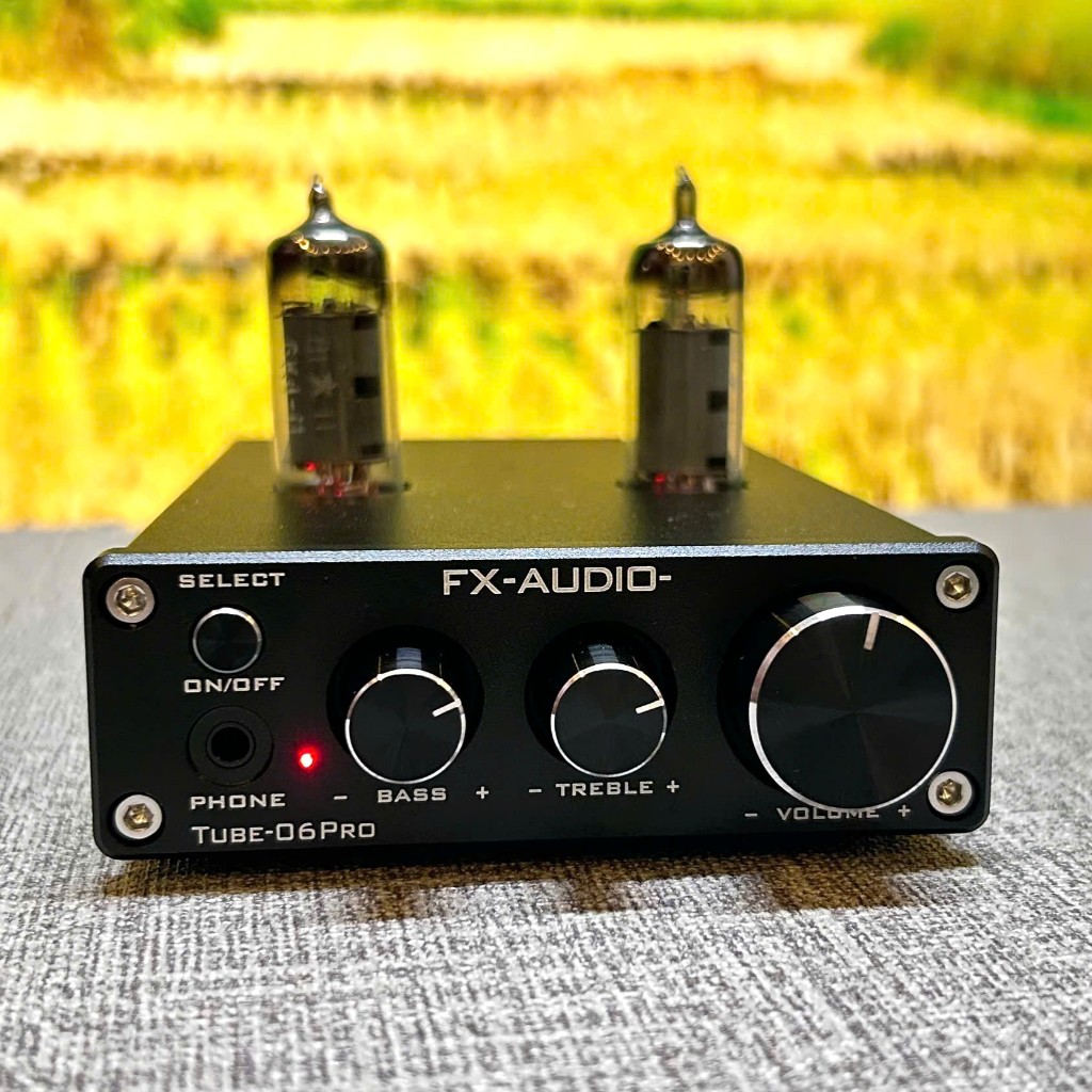 Pre Đèn FX Audio Tube 06 Pro - Bluetooth 5.0 Chip QCC3034, ES9023P - 2 Đường Ra AV & 3.5mm - Màu Đen