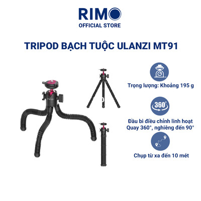 Chân Máy Tripod Bạch Tuộc Ulanzi MT91 Chân Máy Ảnh Điện Thoại Tháo Lắp Nhanh Linh Hoạt Chính hãng