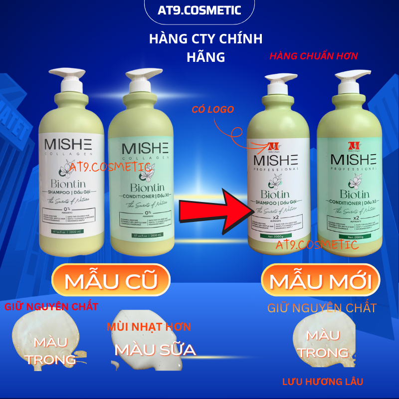 Dầu gội Collagen Biotin 800-2000ml - Dưỡng tóc mềm mượt, giảm gãy rụng