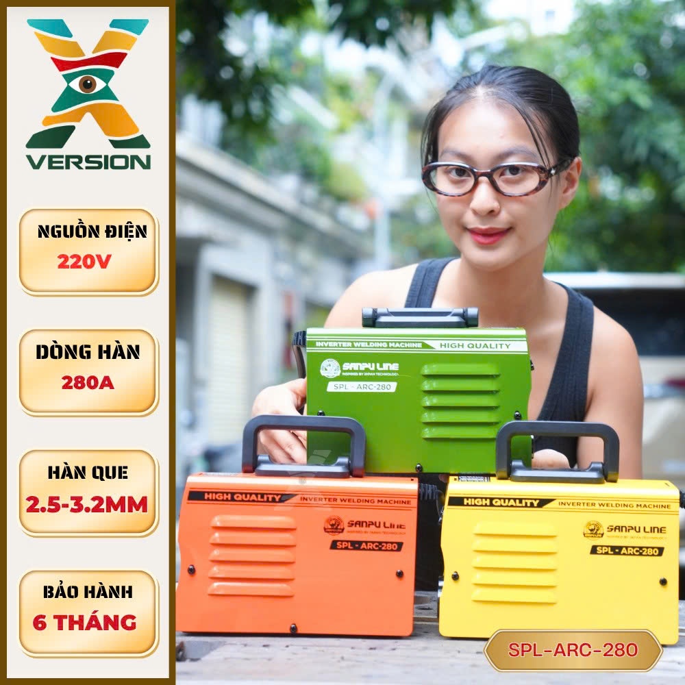 Máy Hàn Mini model SPL-ARC-280 , Dòng Hàn 280A - Xversion