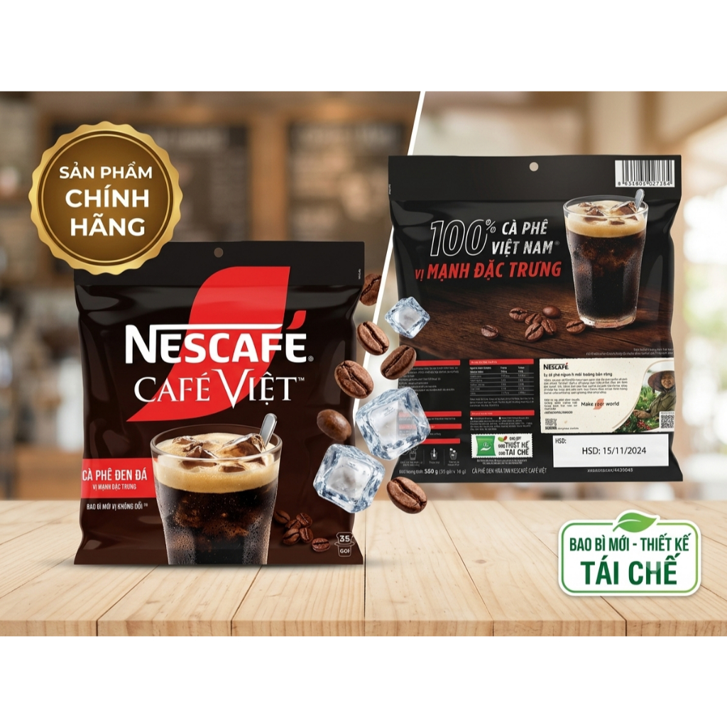 Cà phê đen đá NesCafé Café Việt bịch 560g