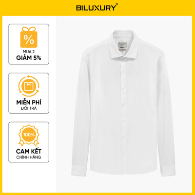 [NEW 2026] Áo Sơ Mi Nam Dài Tay Thiết Kế 1SMDB605TRK Biluxury Form CASUAL Cao Cấp Chống Nhăn Bền Màu