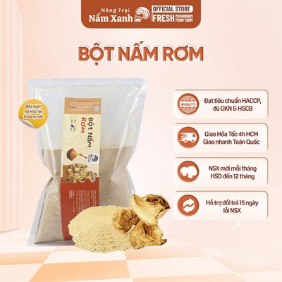 Bột Nấm Rơm 500gr 1kg Gia Vị Nêm Món Ăn Thêm Ngọt Thanh Bổ Dưỡng - Nông Trại Nấm Xanh