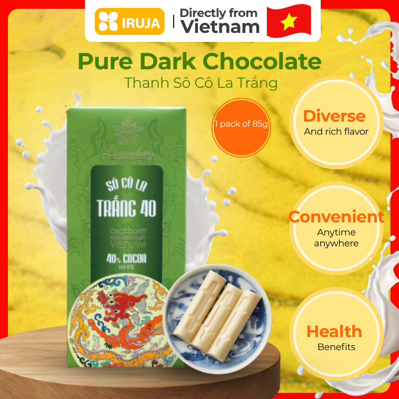 [IRUJA] Vietnam SOCOLA TRẮNG LEGENDARY 40% 85G
