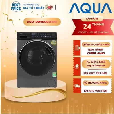 AQD-DW1000J(BK) Máy Giặt Aqua Inverter 10kg Cửa Ngang AI Smart Wash, DD Motor AQD-DW1000J(BK)