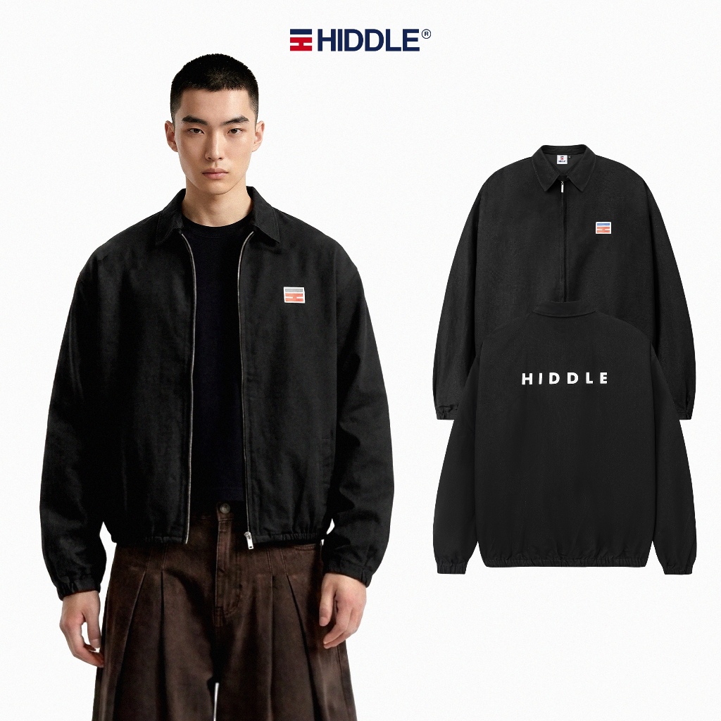 Áo khoác kaki nam thời trang basic HIDDLE chống nắng cản gió, 2 lớp có túi trong | H02-AK3