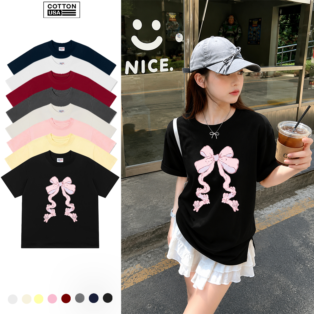 Áo Thun Relaxed Fit CottonUSA Vietnam "Rabbit Ribbon" - TL1715TL