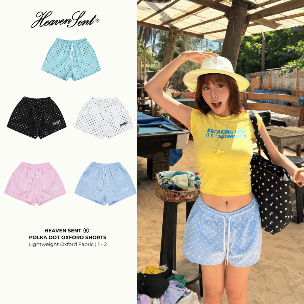 Quần Short Nữ Chấm Bi Thoáng Mát Heaven Sent - HS PS009