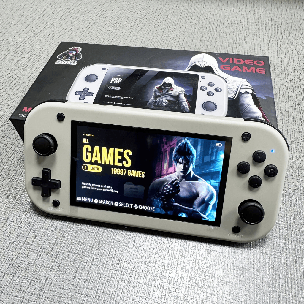 Máy chơi game cầm tay Retro M17 64G 19997 games.
