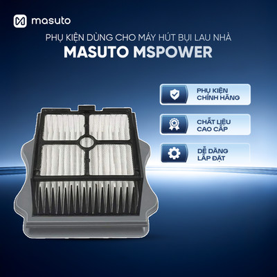 [PHỤ KIỆN MSPOWER] Màng lọc Hepa cho máy hút bụi lau sàn Masuto MSPOWER