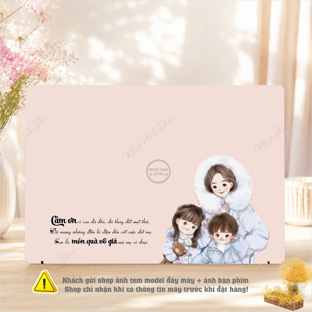 Mẫu Skin Miếng Dán Laptop Chủ Đề Về Gia Đình Yêu Thương Skin Dành Cho Mọi Loại Laptop Dell Asus Acer