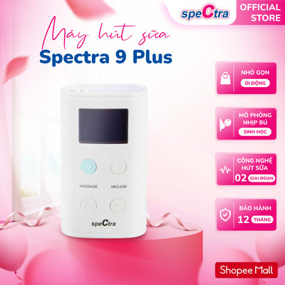 Máy Hút Sữa Spectra 9 Plus - Pin Tích Điện, Hàng Chính Hãng (Bảo Hành 12 Tháng)