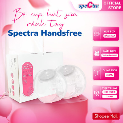 Bộ Cup Hút Sữa Rảnh Tay Spectra Handsfree - Size 24mm/ 28mm, Hàng Chính Hãng (02 Chiếc/ Set)