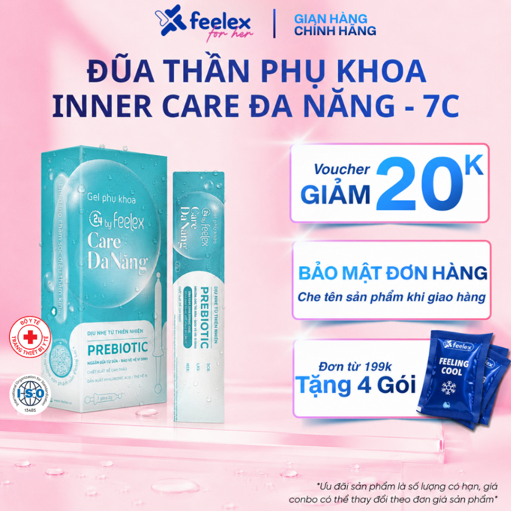 [CAO CẤP] Bút Gel Phụ Khoa Đa Năng C24 by Feelex giảm nhạy cảm, kháng khuẩn, ngừa nấm ngứa hàng ngày