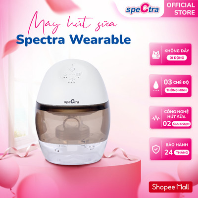 Máy Hút Sữa Không Dây Spectra Wearable - 03 Chế Độ Hút, Hàng Chính Hãng (Bảo Hành 24 Tháng)