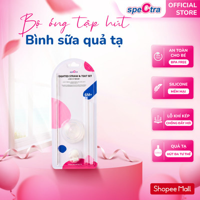 Bộ Ống Tập Hút Spectra - Lỗ Khí Kép Chống Đầy Hơi, Hàng Chính Hãng (Kèm Bóng Trọng Lực Và Cọ Rửa)