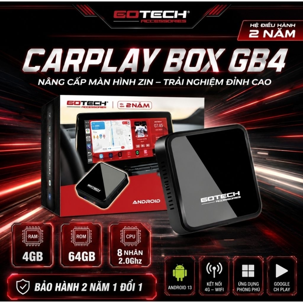 Androi box Gotech Gb4 hàng chính hãng
