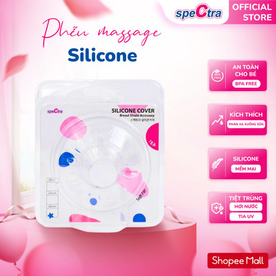 Phễu Massage Máy Hút Sữa Spectra - Silicone, Size 20mm/ 24mm/ 28mm, Hàng Chính Hãng (01 Chiếc/ Set)