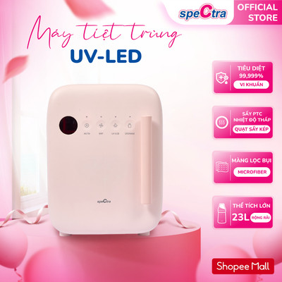 Máy Tiệt Trùng UV-LED Spectra - 23L, Công Nghệ Sấy PTC, Hàng Chính Hãng (Bảo Hành 24 Tháng)