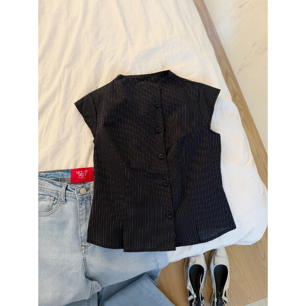 Áo Sơ Mi Nữ LENCLOTHING A2197-00 - Áo Somi Sọc Tàu
