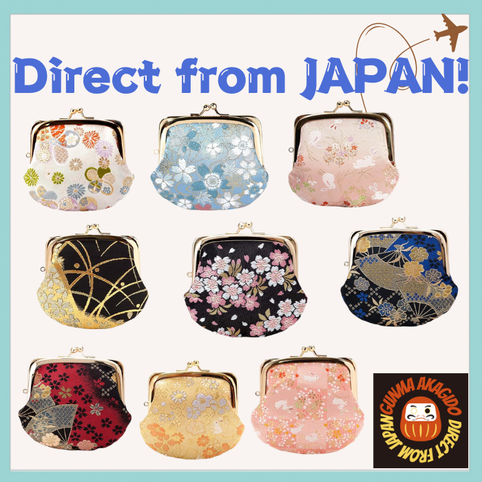 Kyoto Geibido Clasp Purse Coin Wallet Nishijin Ori Japanese Pattern Mini Pouch [ Direct from Japan ]
