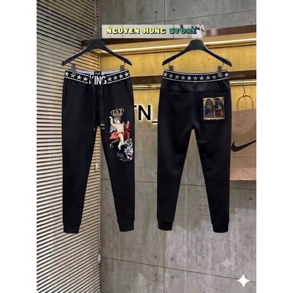 Quần Nỉ Jogger Nam Thiên Thần Top Trend Phong Cách Boy Phố, Quần Nỉ Jogger Nam Co Giãn 4 Chiều Trẻ T