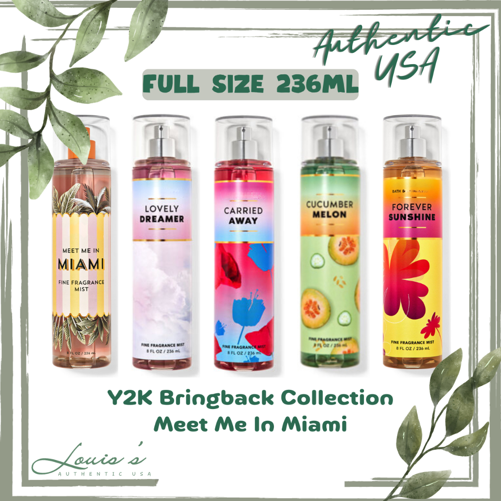 [ FULL ] Body mist LOVELY DREAMER | CARRIED AWAY | CUCUMBER SUNSHINE - Xịt thơm B.BW