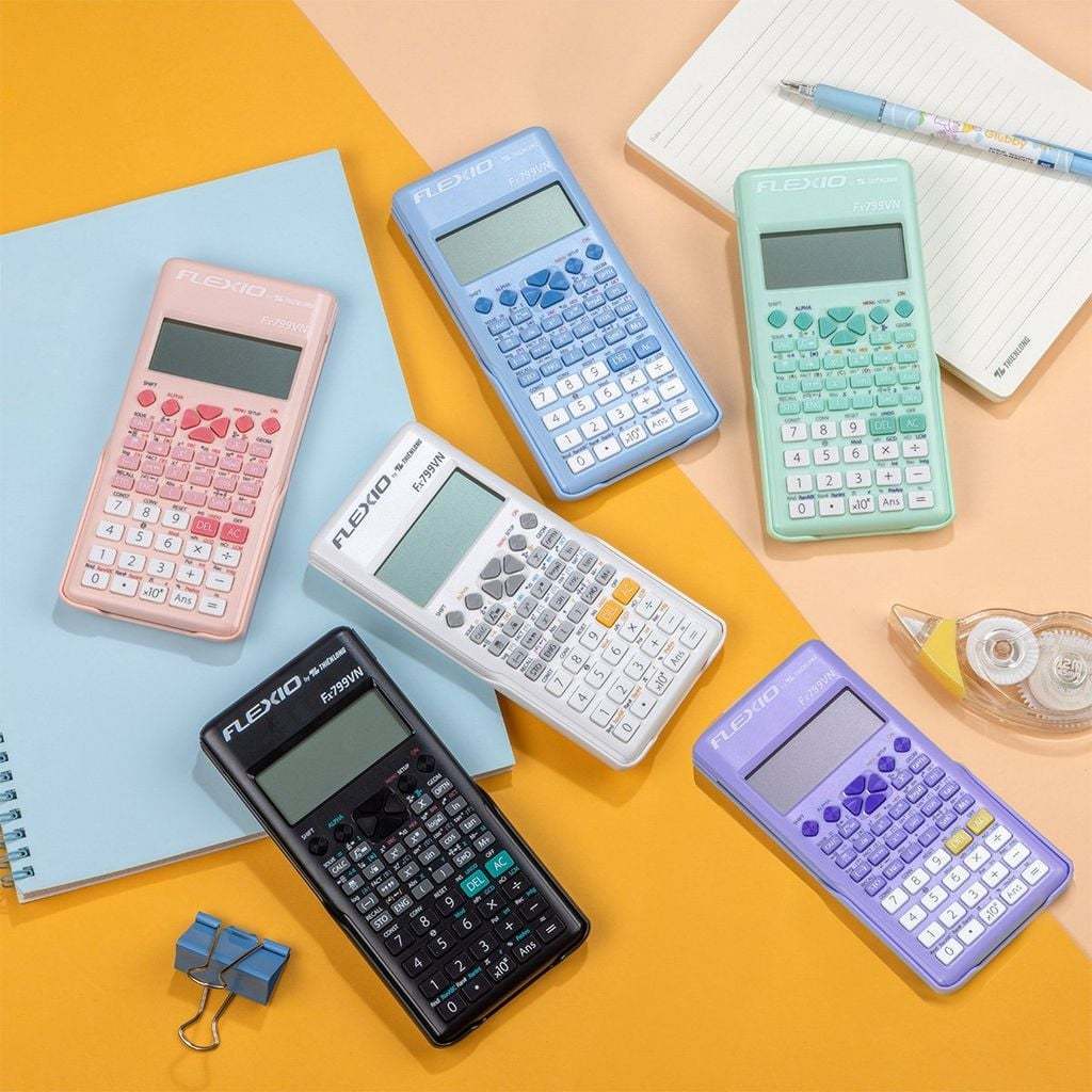 [SVIP]Máy tính cầm tay Flexio Fx799VN Thiên Long - Máy tính học sinh khoa học bỏ túi chính hãng