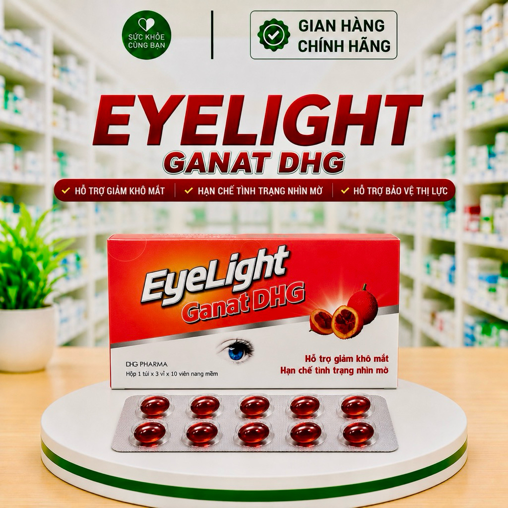 Viên Uống Bổ Mắt Eyelight Ganat DHG ( Hộp 30 viên)