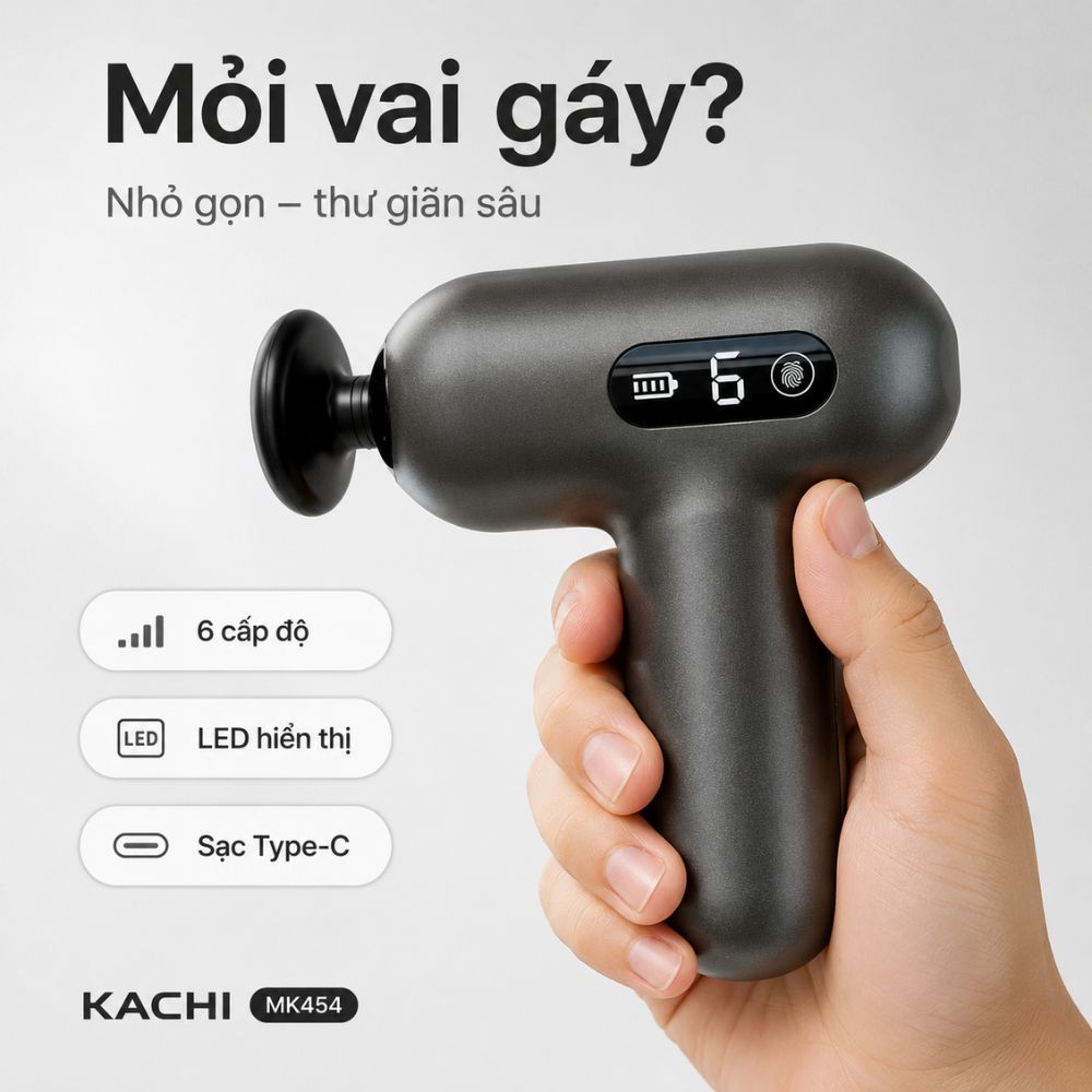 Súng Massage Cầm Tay Kachi MK454