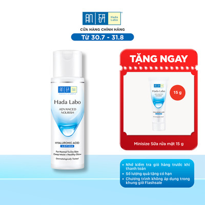 Nước dưỡng ẩm tối ưu Hada Labo Advanced Nourish Lotion dùng cho da thường và da khô 170ml