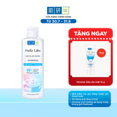 Nước tẩy trang sạch sâu dưỡng ẩm Hada Labo Micellar Water Hydrating 240ml