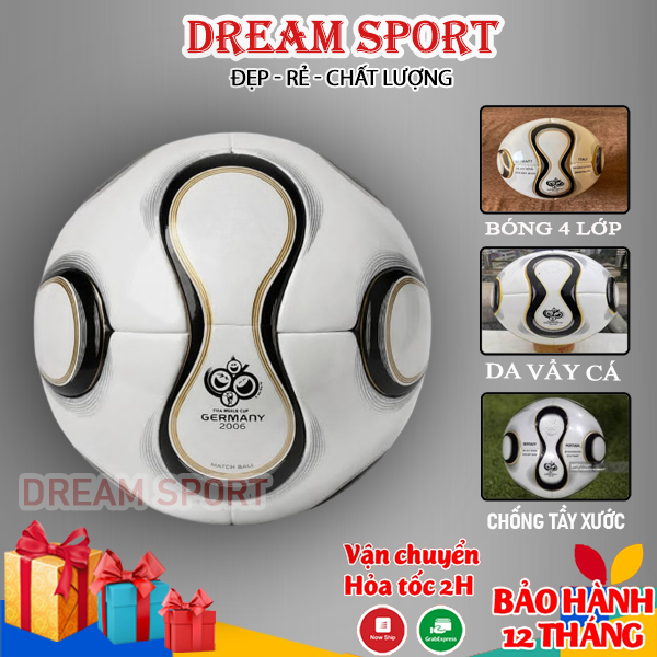 Quả bóng đá WC 2006 Size 4-5, banh bóng đá  mẫu mới nhất BH 12T