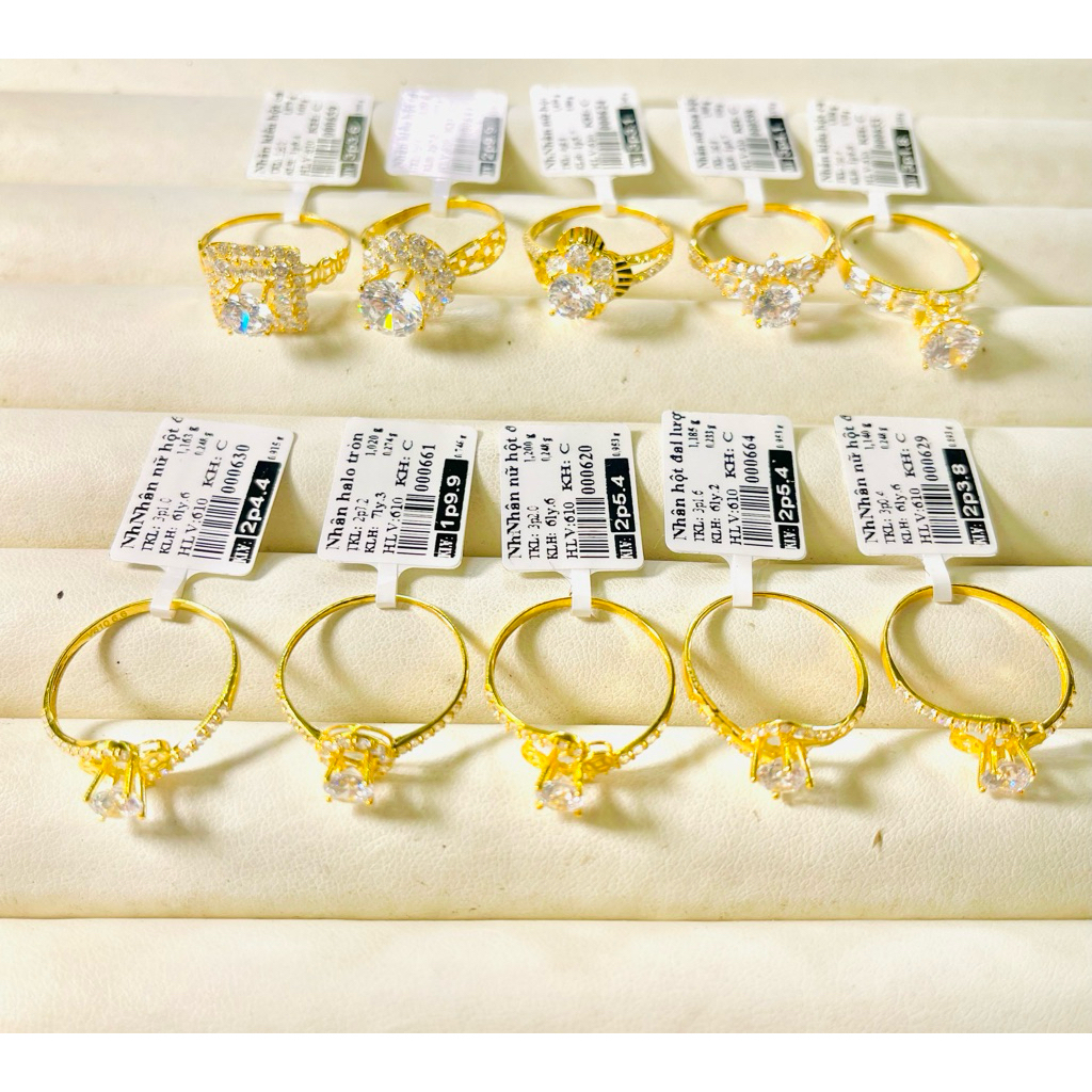 Tổng hợp Nhẫn Ni 17 (nhiều mẫu)• NH610 • Phụ kiện đeo tay - nhẫn hột nhẹ vang - nhan vang 610