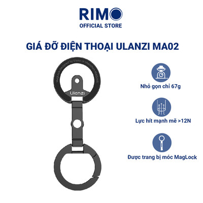 Giá Đỡ Điện Thoại ULANZI MA02 MagLock Dual Magnetic Phone Stand Nam Châm Kép Hỗ Trợ iPhone MagSafe